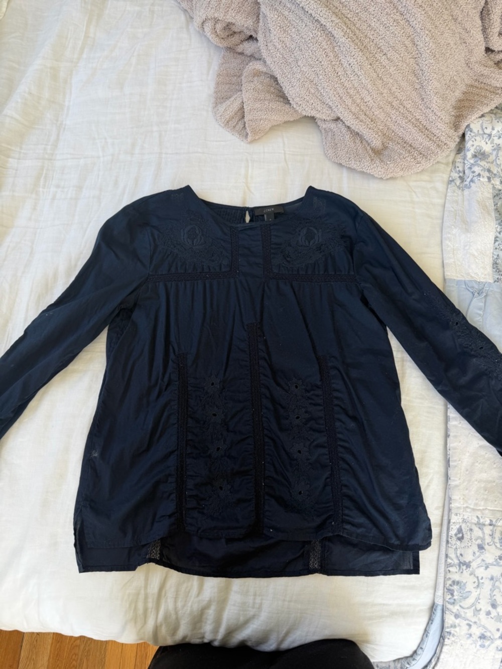 J.Crew navy blouse